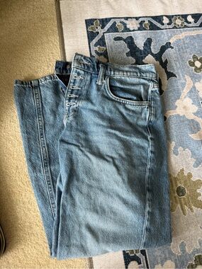 Free People Light Blue Relaxed High-Rise Jeans